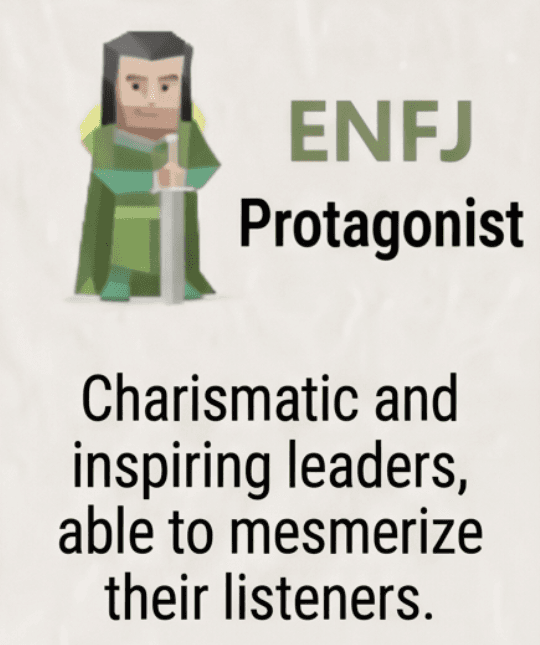 ENFJ (Protagonist) personality type character illustration for dream analysis