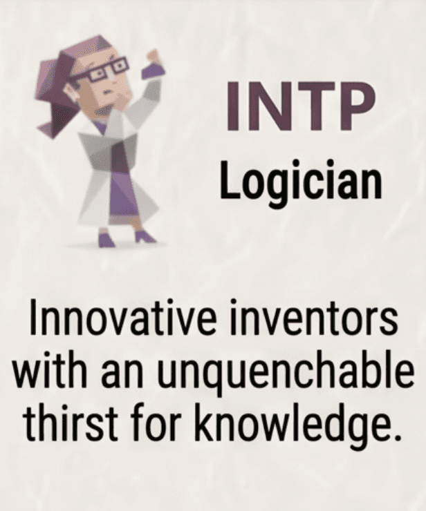 INTP (Logician) personality type character illustration for dream analysis