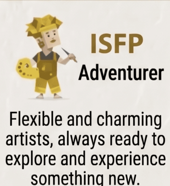 ISFP (Adventurer) personality type character illustration for dream analysis